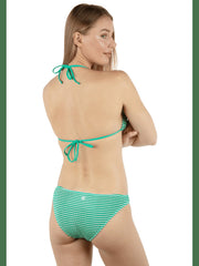 Crimp Stripe Moderate Bikini Bottom
