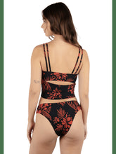 Hidden Tropical Banded Moderate Bikini Bottom