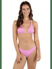 New Wave Jacquard Soft Tie Triangle Bikini Top