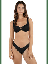 Solid Tab Underwire Bra Bikini Top