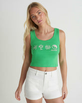 Three Days Scoop Crop Tank