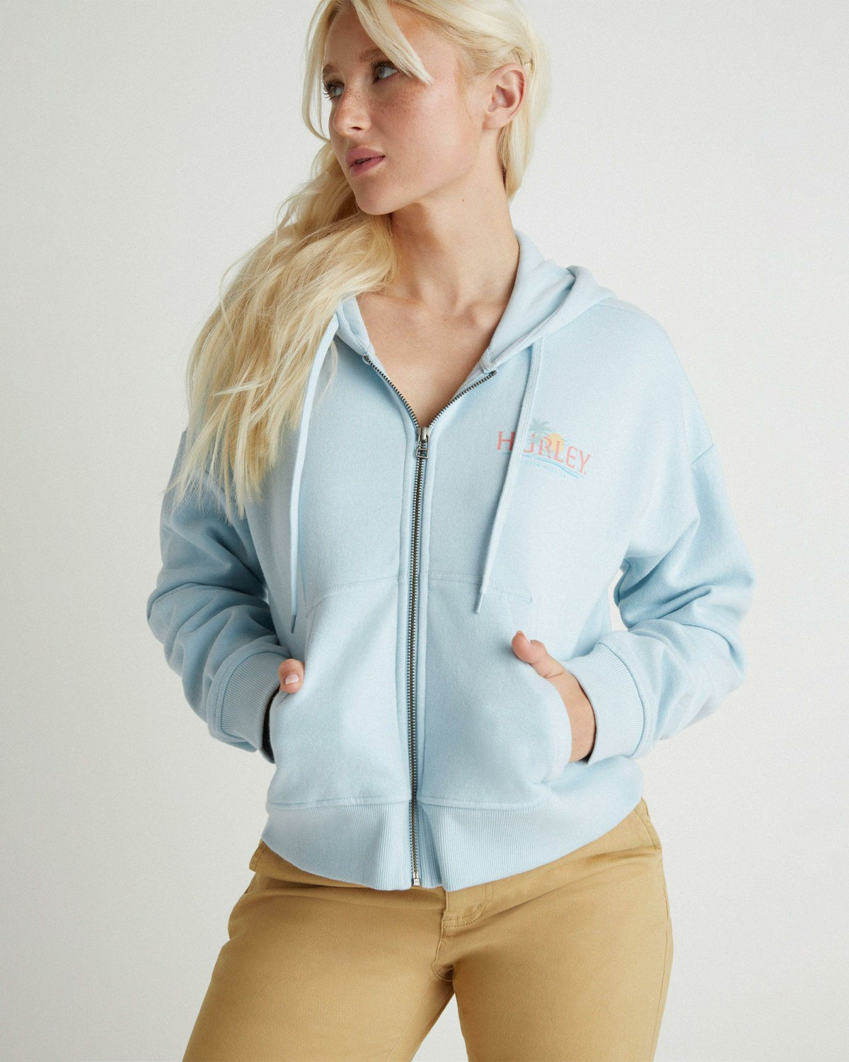 Coastline Crop Zip Hoodie