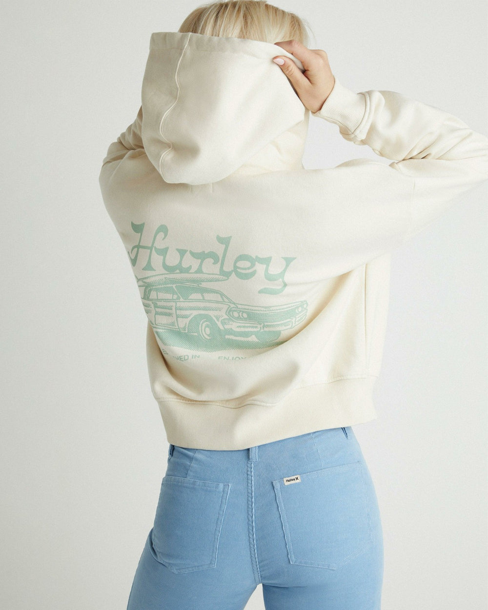 Enjoy The Good Crop Zip Hoodie