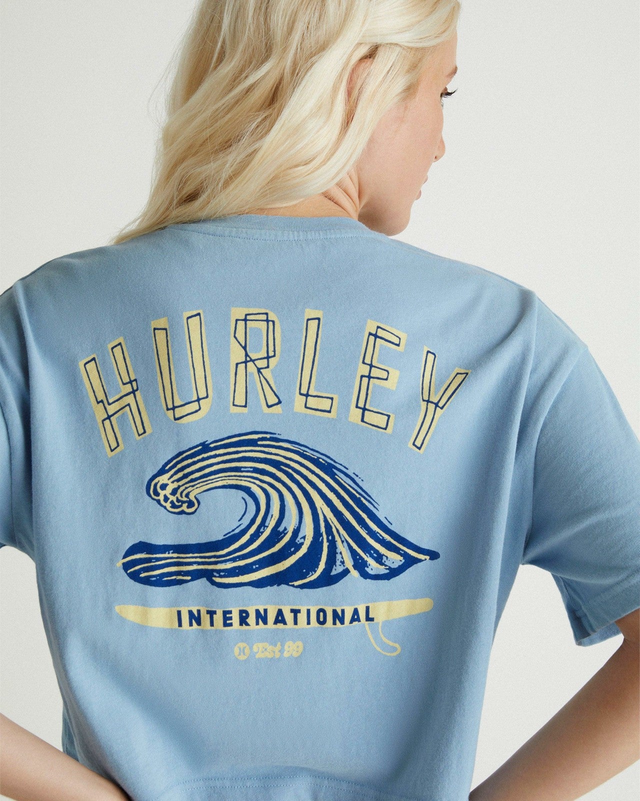 Surf Club Boxy Crop Tee