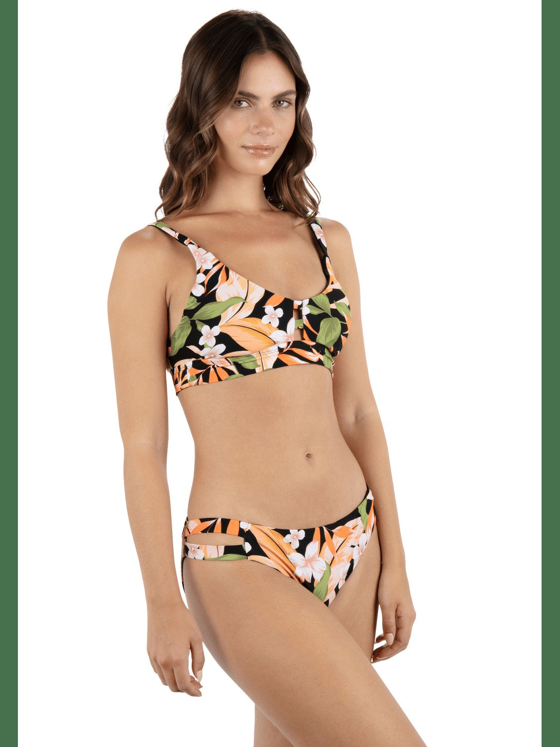Atrium Tropical Tab Scoop Bikini Top