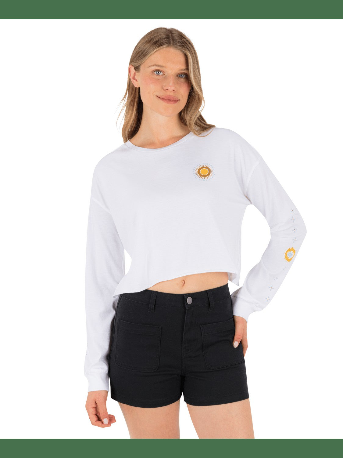 Eagles High Long Sleeve Crop Tee