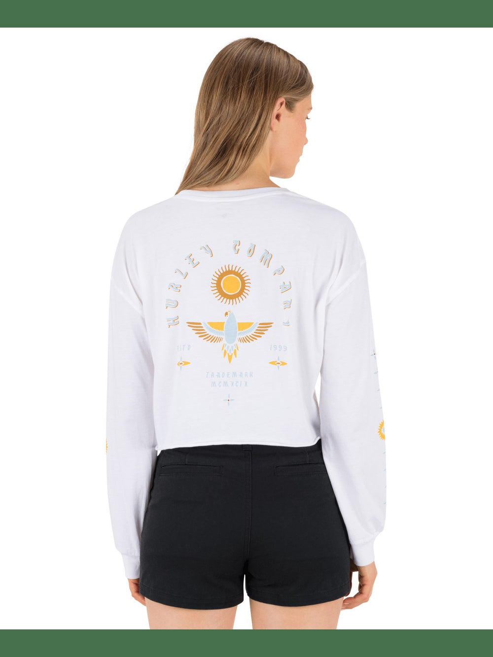 Eagles High Long Sleeve Crop Tee
